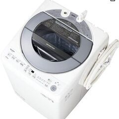 シャープ 洗濯機 ES-GV8F-S穴なし槽 インバーター搭載 ...
