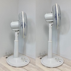 ユアサ　リモコン付き扇風機　YT3218E6Wの画像