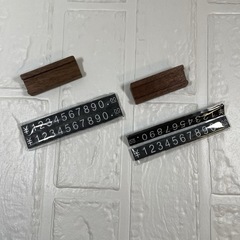 プライスキューブ 2個セット プライスカード 木製 プライス 金額表示の画像