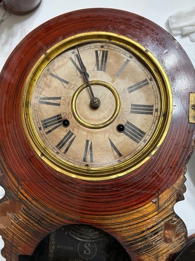 アンティーク　柱時計　6/20まで