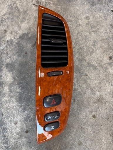 ランドクルーザー100系中期センターエアコン部ウッドパネル