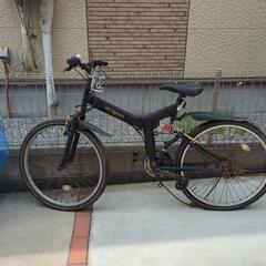 マウンテンバイク、ギャーが壊れてます。ジャンク！