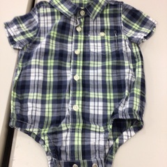 BABY GAPのロンパース型 半袖チェックシャツ👕　サイズ12...