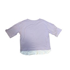 パープル 5分袖 Tシャツ パープル 140cmの画像