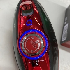 O 2505-630 SteamQ プラス パワフルハンディスチーマー JSE-4874-RP ルビーレッド 通電確認済み 年式不明 中古美品の画像