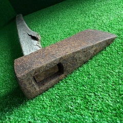 斧 薪割り  手斧 オノ ハンドツール 大工道具 古道具 全長約86㌢の画像