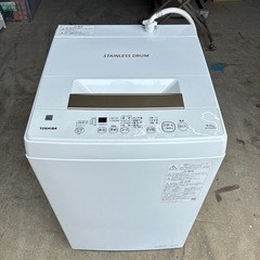 【洗濯機】TOSHIBA   2021年製　AW-45ME8   4.5kg   洗濯機