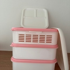 ピクニック　お弁当箱　３段ボックスの画像