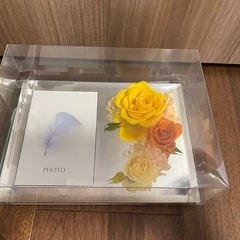［新品未開封］プリザードフラワーのフォトフレーム