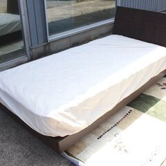 ドリームベッド☆シングルベッド☆マットレス付き☆マットレス厚24...