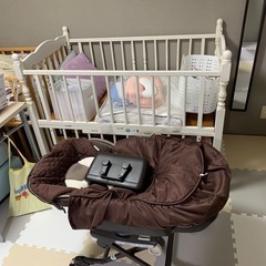 ベビーベッド ホワイト 標準サイズ 120×70  の画像