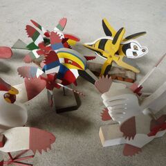鳥の飾車　手作り品　7個の画像
