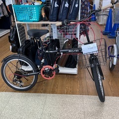 折りたたみ自転車 20インチ 黒 TJ12103 