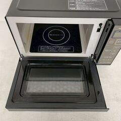 【IRIS OHYAMA】アイリスオーヤマ 電子レンジ IMB-FM18-5 ブラック 2018年製 フラットテーブル 単機能レンジ ミラー仕様 家電 Y1435の画像