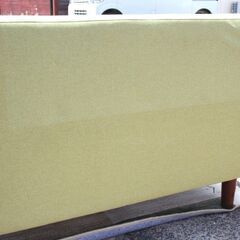 ナフコ☆L字ソファ☆グリーン☆ファブリック☆シミ・ヤケあり☆TWO-ONE STYLE☆カウチソファー☆中古品【こちらは店舗です。浜村鹿野温泉ICから3分 買取本舗 宮本リサイクル 営業時間9～19時 定休日水曜のみ←連絡できませんm(_ _)m】 G1133の画像