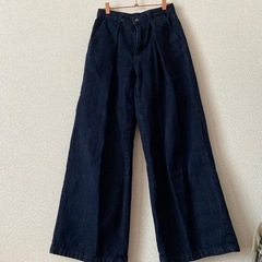 GU   ワイドジーンズ レディース M