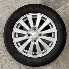 155/65R14 75Q ダイハツ　軽自動車　スタッドレスタイヤ　ホイールセットの画像