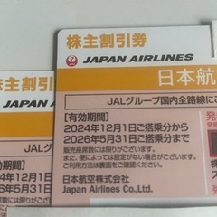 JAL株主割引券1枚の画像