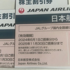JAL株主割引券1枚の画像