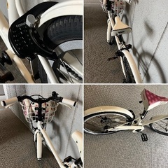 こども自転車ブリヂストン22インチ【ビッケj】ホワイトの画像