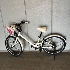 こども自転車ブリヂストン22インチ【ビッケj】ホワイトの画像