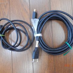 テレビ用アンテナケーブル、　HDMIケーブル他　差し上げます。手渡しのみ。JR久留米駅西方2Kmの画像