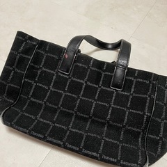 中古🌸サマンサタバサ Samantha Thavasa 本革コンビ/トートバッグ 中汚れ有りの画像