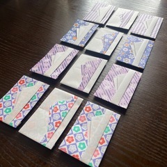 ♪ポチ袋 12袋 ＋ おまけ3袋 のし風 おりがみ ハンドメイドの画像