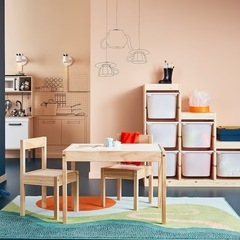 子ども用テーブル、チェア　IKEAの画像