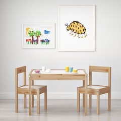 子ども用テーブル、チェア　IKEAの画像