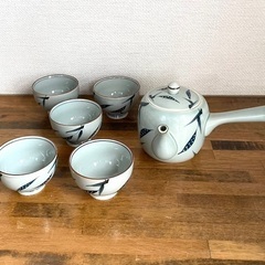 美品　急須、湯呑み6点セット　
