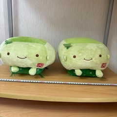 はんなり豆腐 抹茶 スツールのようなぬいぐるみ　　2個セット