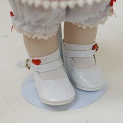 Jesco 陶器製 キューピー人形 全長31cm 元箱付き 赤いチェック柄 元箱・スタンド付き Be Mine ジェスコ 札幌市 清田区 平岡の画像