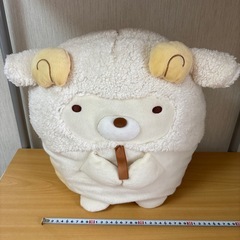 すみっコぐらし ねこ ひつじぬいぐるみXLの画像