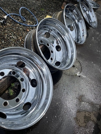 BRIDGESTONE　メッキホイール　22.5 8穴