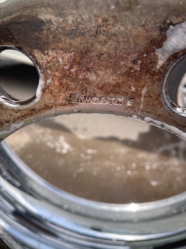 BRIDGESTONE　メッキホイール　22.5 8穴