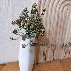フェイクグリーン＆陶器フラワーベース