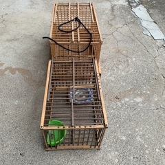 木製鳥かご　竹づくり　レトロ　温かみあり　頑丈　雛鳥　オブジェ　風流　飾り物の画像