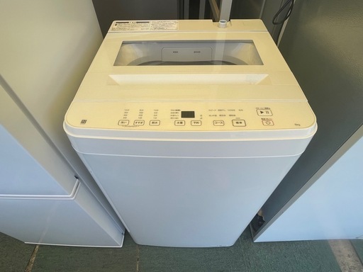 【リサイクルサービス八光】2025年製　ニトリ　6kg全自動洗濯機(NT60T1 ホワイト)
