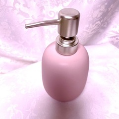 【新品】陶器ソープディスペンサー•ピンクの画像