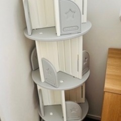 早い者勝ち！！美品　回転式本棚4段