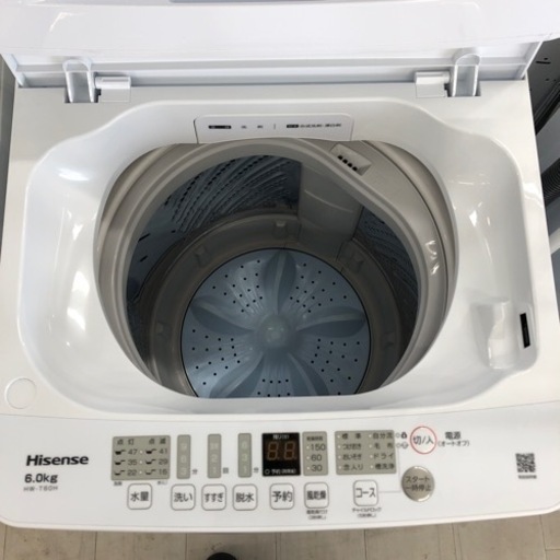 安心の1年間保証付き!! 洗濯機　Hisense 2023年製　6.0kg 【トレファク堺福田店】