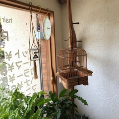 鳥かご 　竹かご　竹製　の画像