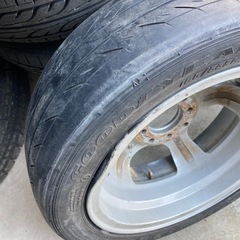 深リム バリ溝　165/55R14  14×5.0J 　2本のみ＋リム曲がり1本の画像