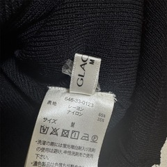 【GLACIER】ブラック ノースリーブ トップス Mの画像