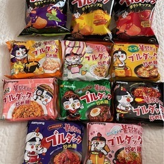 ブルダック炒め麺　８袋　ポテチ３袋　セット