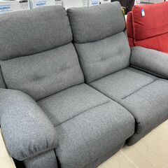 【ジモティ来店特価!!】2人掛けリクライニングソファー　グレー　...