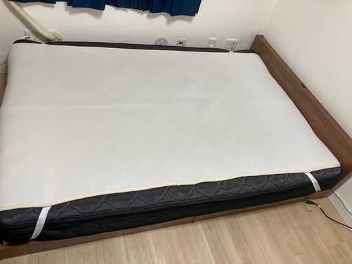 マットレス付セミダブルベッド WB-7900SDNA3301 ナチュラル インテリア セミダブルベッド+マットレス