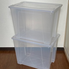 IKEA 透明衣装ケース65L×
4点