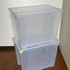 IKEA 透明衣装ケース65L×
4点の画像